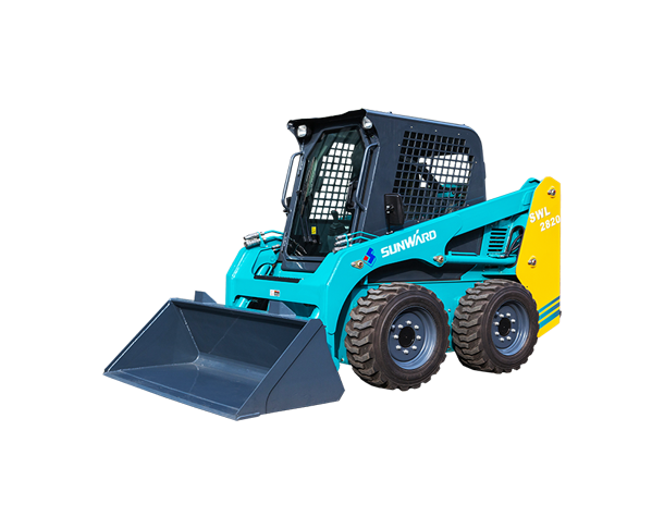 SWL2820 rc loader shoveling rocks zero turn mower loader